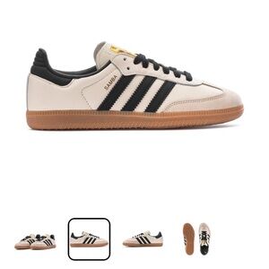 Adidas Samba Sneakers - Black and Cream US 7